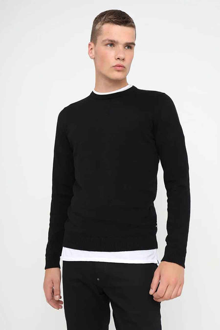 Trui met ronde hals Zwart - CORE BY JACK & JONES