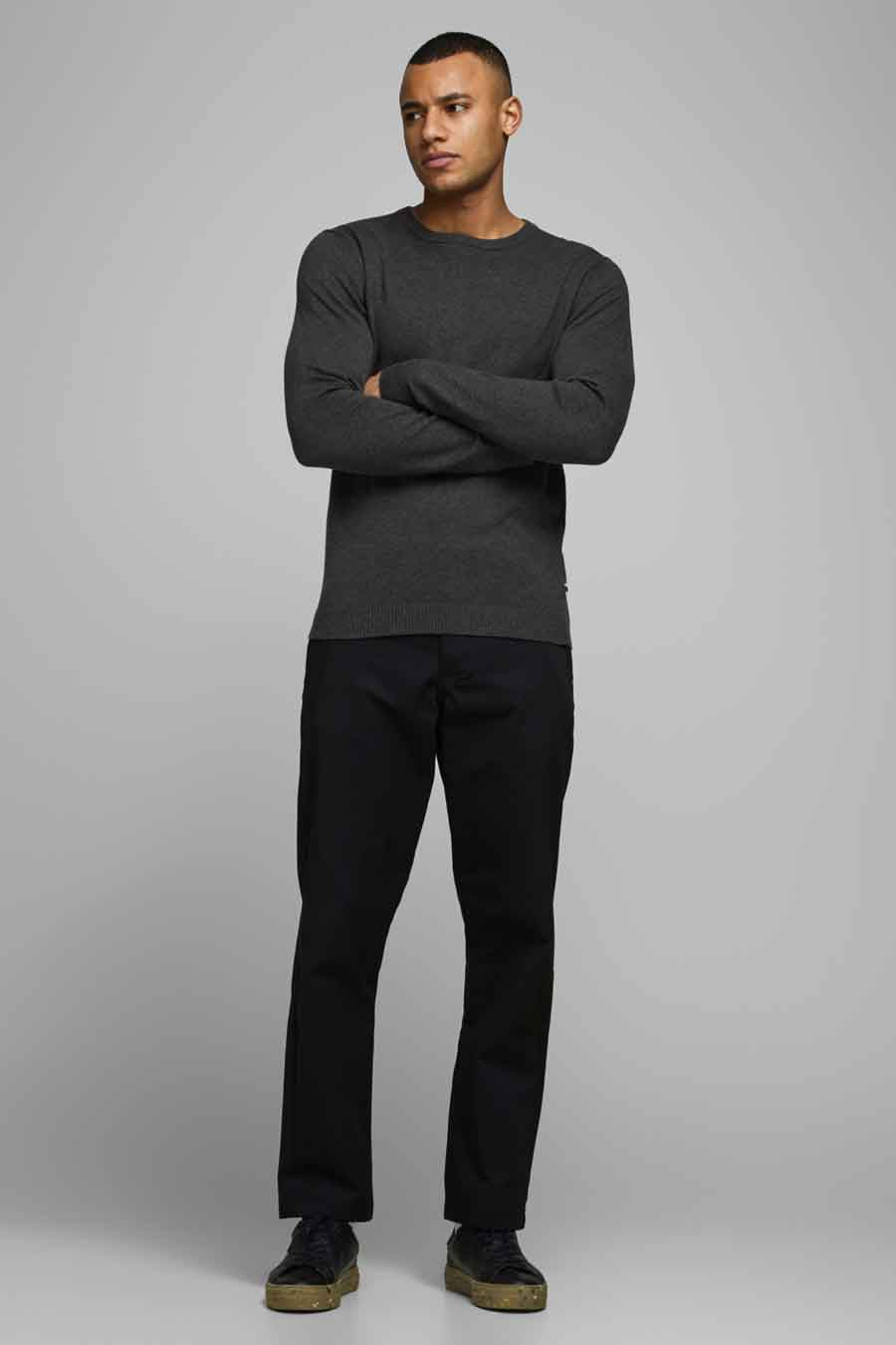 Trui met ronde hals Grijs - CORE BY JACK & JONES
