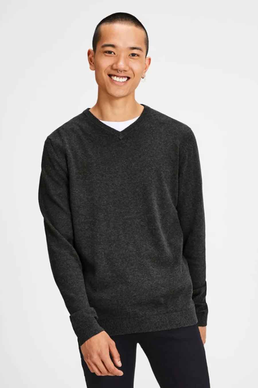 Trui met ronde hals Grijs - CORE BY JACK & JONES