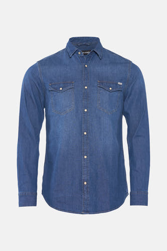 Hemd (lange mouwen) Denim - PREMIUM BLUE by JACK & JONES