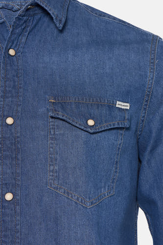 Hemd (lange mouwen) Denim - PREMIUM BLUE by JACK & JONES