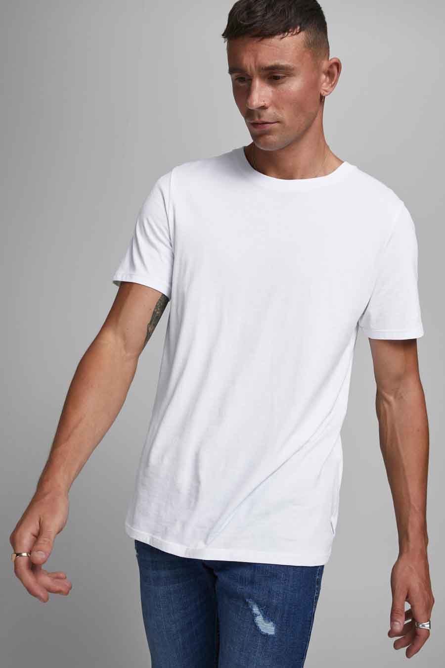 T-shirt (korte mouwen) Wit - CORE BY JACK & JONES