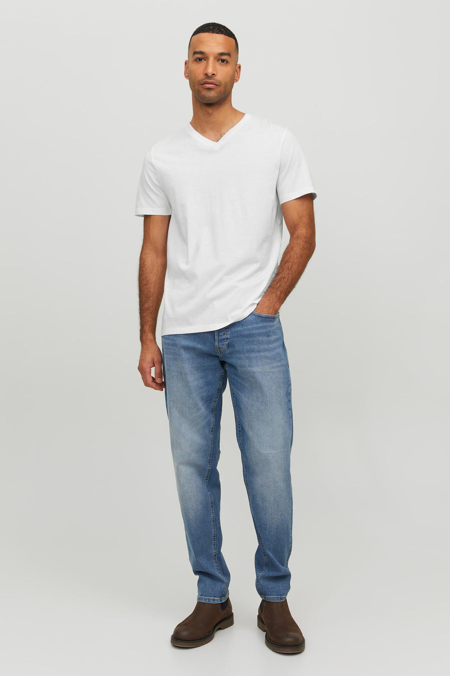 T-shirt (korte mouwen) Wit - PREMIUM by JACK & JONES