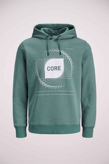 Sweater met kap Groen - CORE BY JACK & JONES