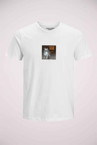 T-shirt (korte mouwen) Wit - ORIGINALS BY JACK & JONES