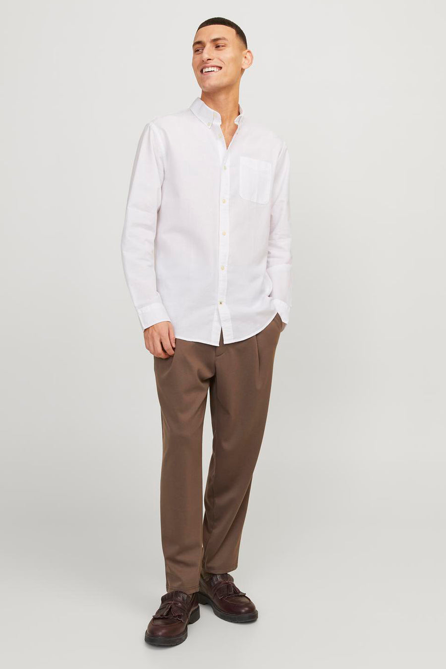 Hemd (lange mouwen) Wit - PREMIUM by JACK & JONES