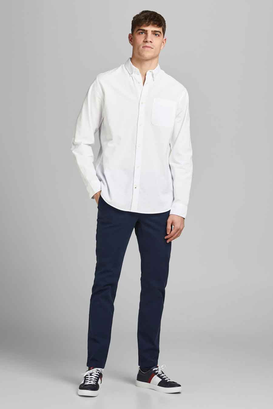 Hemd (lange mouwen) Wit - PREMIUM by JACK & JONES