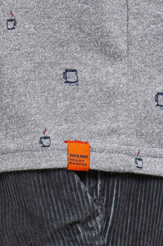 T-shirt (korte mouwen) Grijs - ORIGINALS BY JACK & JONES