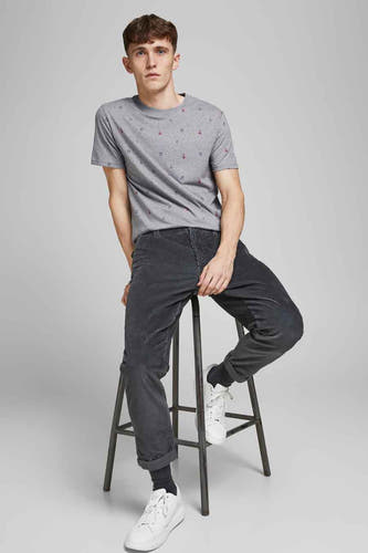 T-shirt (korte mouwen) Grijs - ORIGINALS BY JACK & JONES
