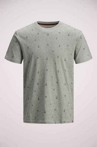 T-shirt (korte mouwen) Grijs - ORIGINALS BY JACK & JONES