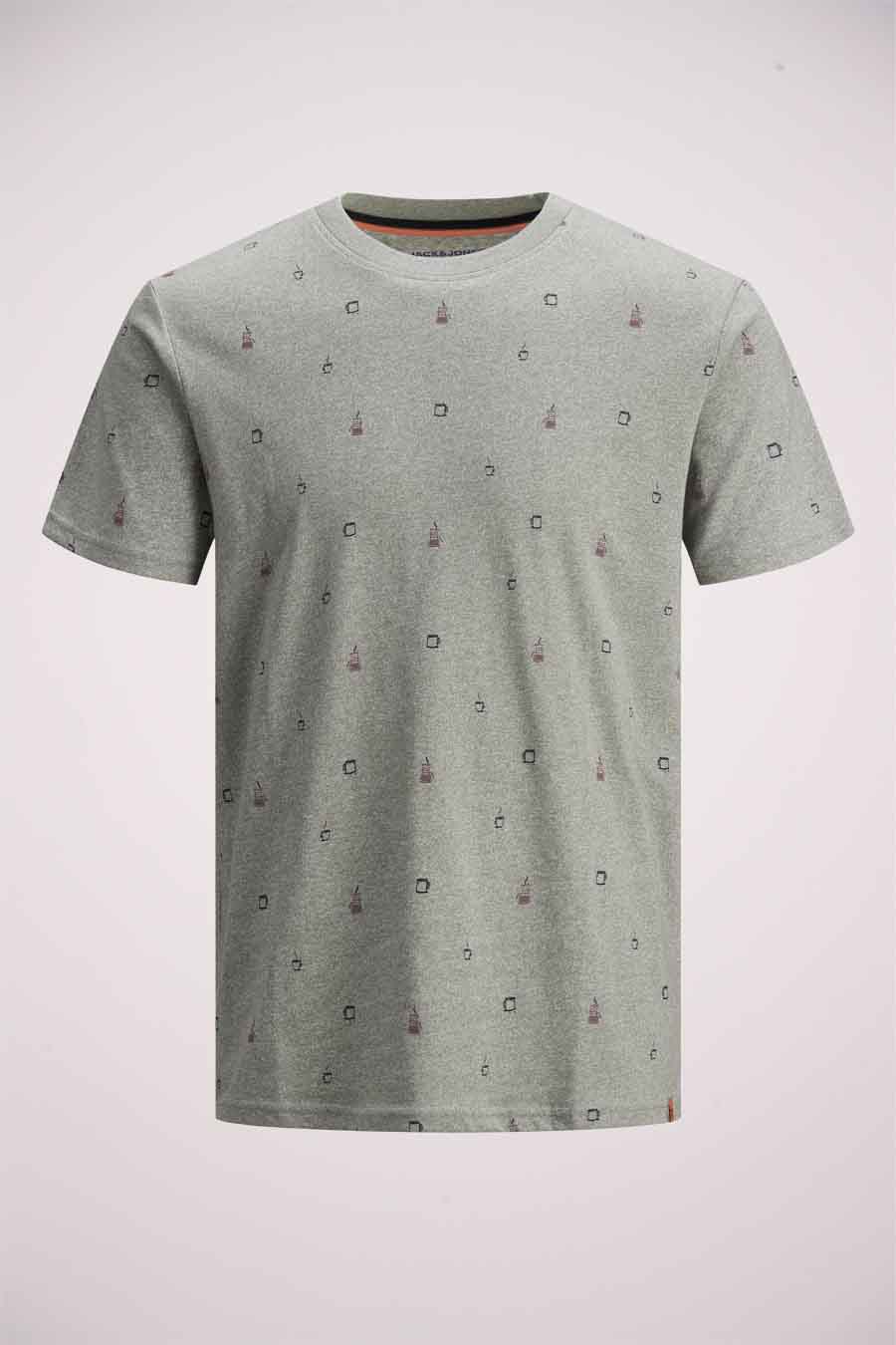 T-shirt (korte mouwen) Grijs - ORIGINALS BY JACK & JONES