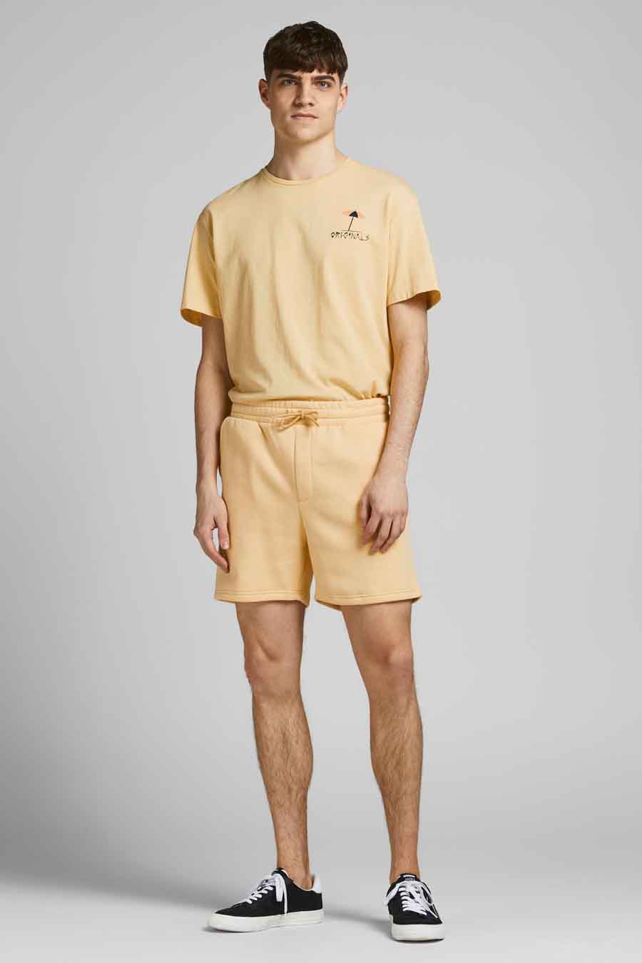 T-shirt (korte mouwen) Geel - ORIGINALS BY JACK & JONES