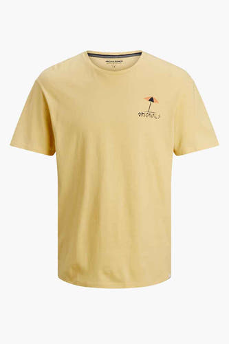 T-shirt (korte mouwen) Geel - ORIGINALS BY JACK & JONES