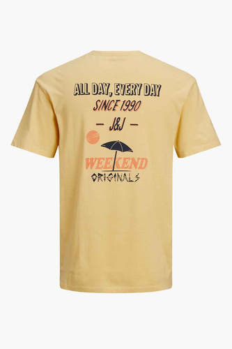 T-shirt (korte mouwen) Geel - ORIGINALS BY JACK & JONES