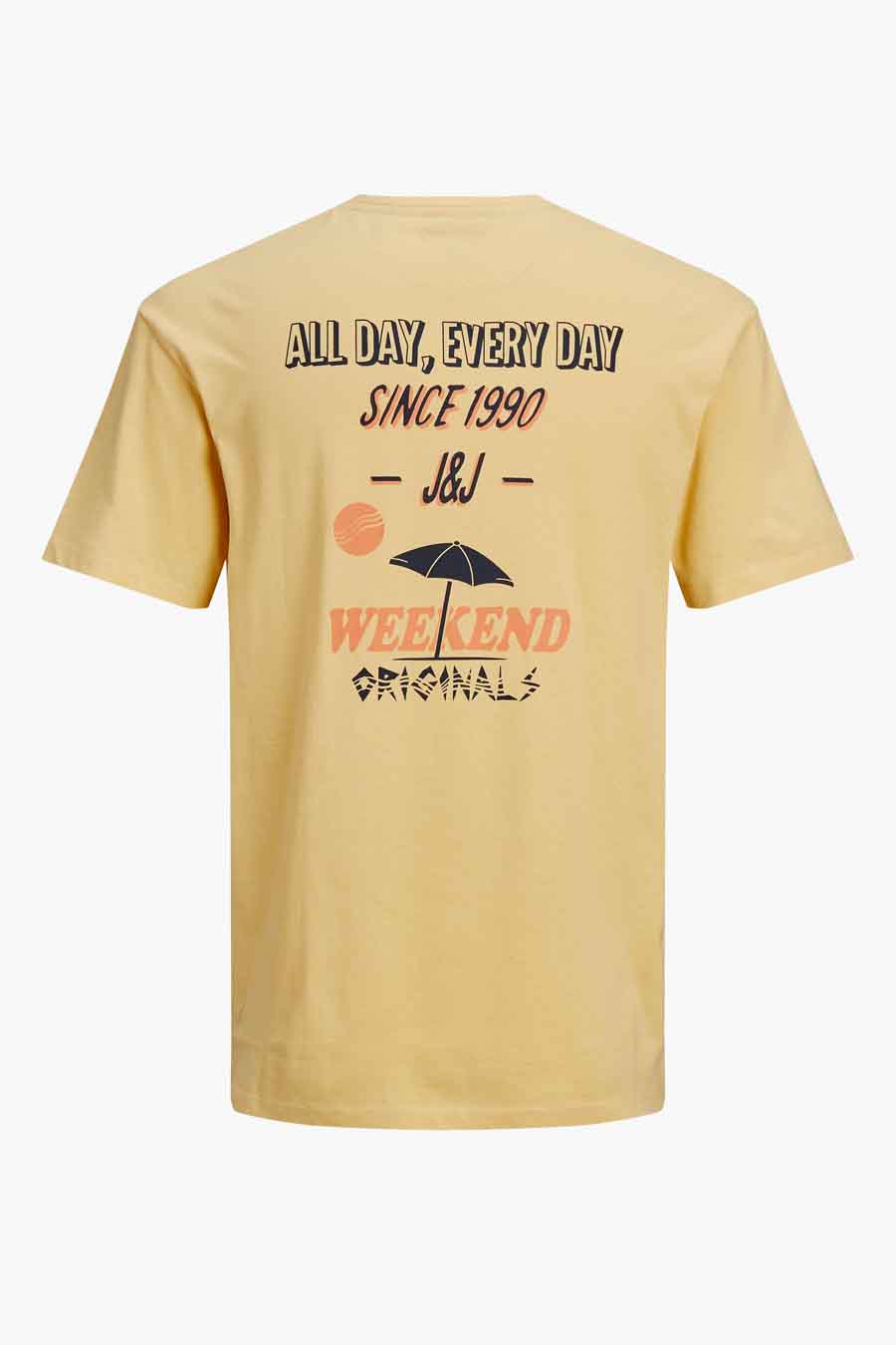 T-shirt (korte mouwen) Geel - ORIGINALS BY JACK & JONES