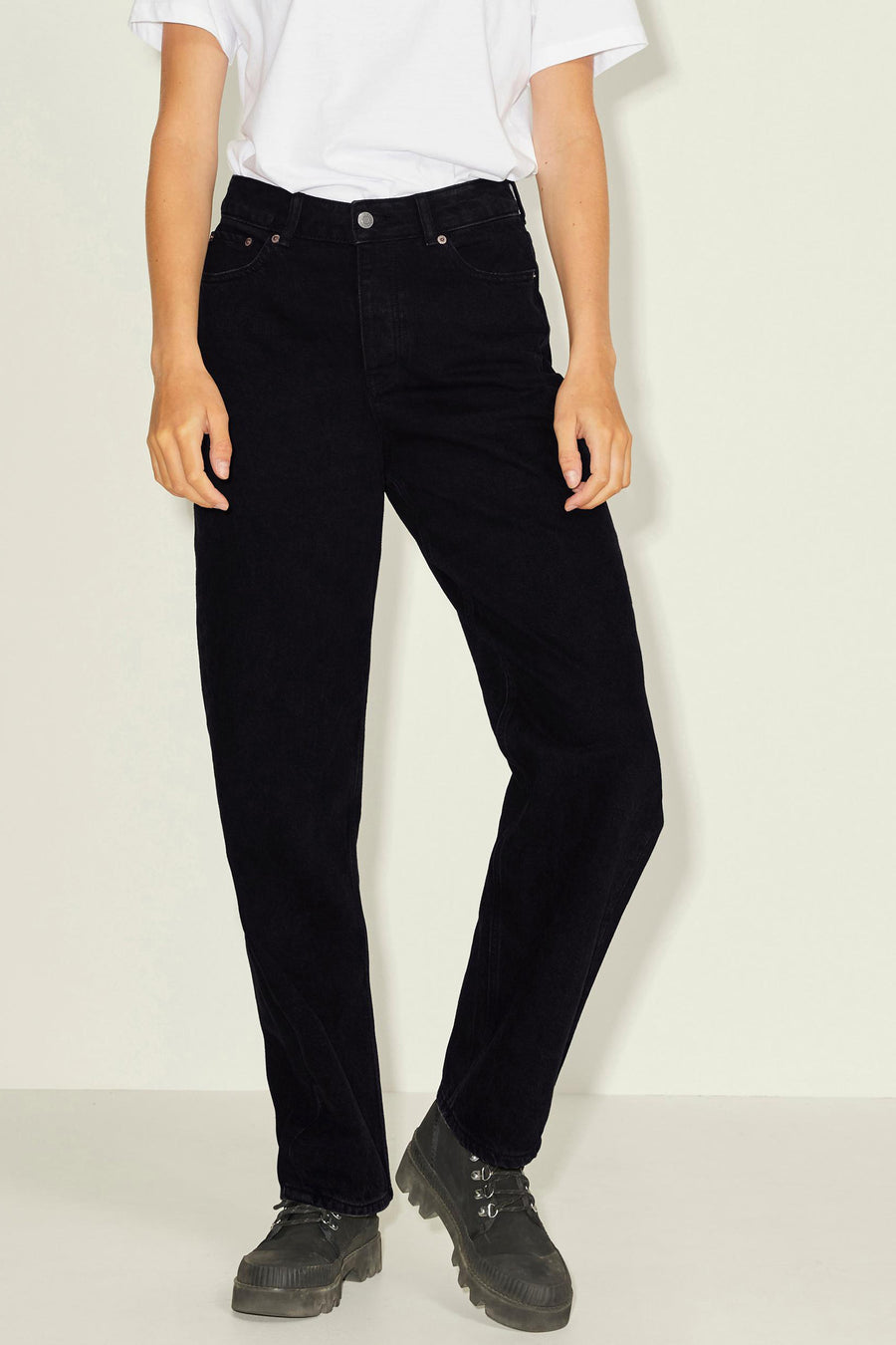 Jeans straight Dark grey denim - JJXX