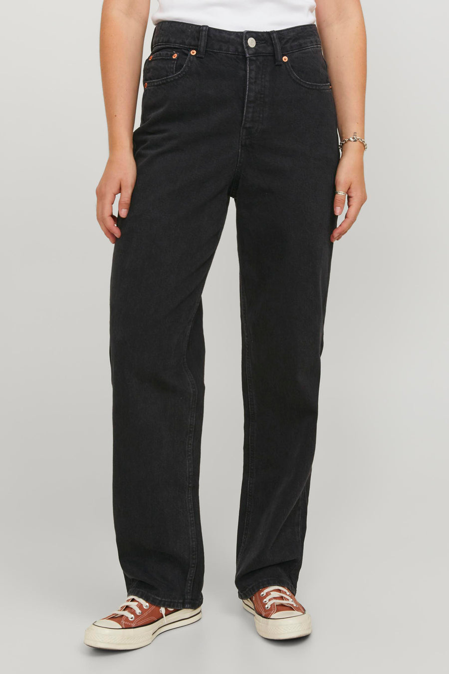 Jeans straight Dark grey denim - JJXX