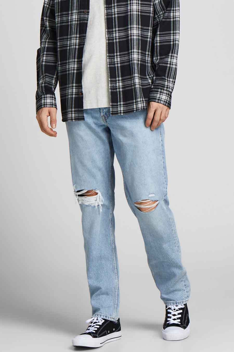 Jeans tapered Light blue denim - JACK & JONES JEANS INTELLIGENCE