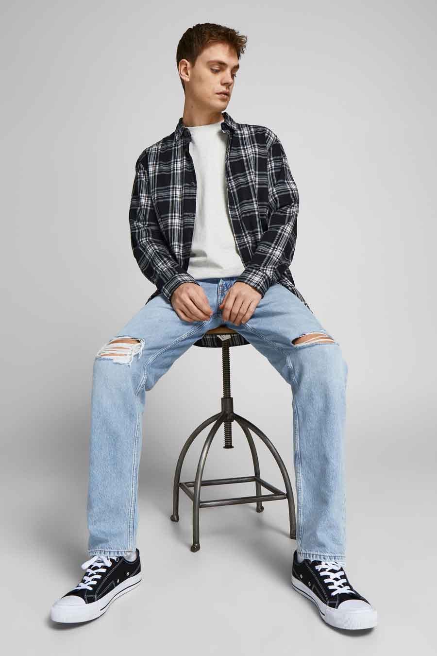 Jeans tapered Light blue denim - JACK & JONES JEANS INTELLIGENCE