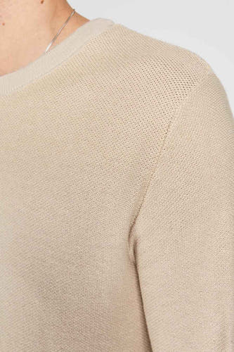 Trui met ronde hals Beige - CORE BY JACK & JONES