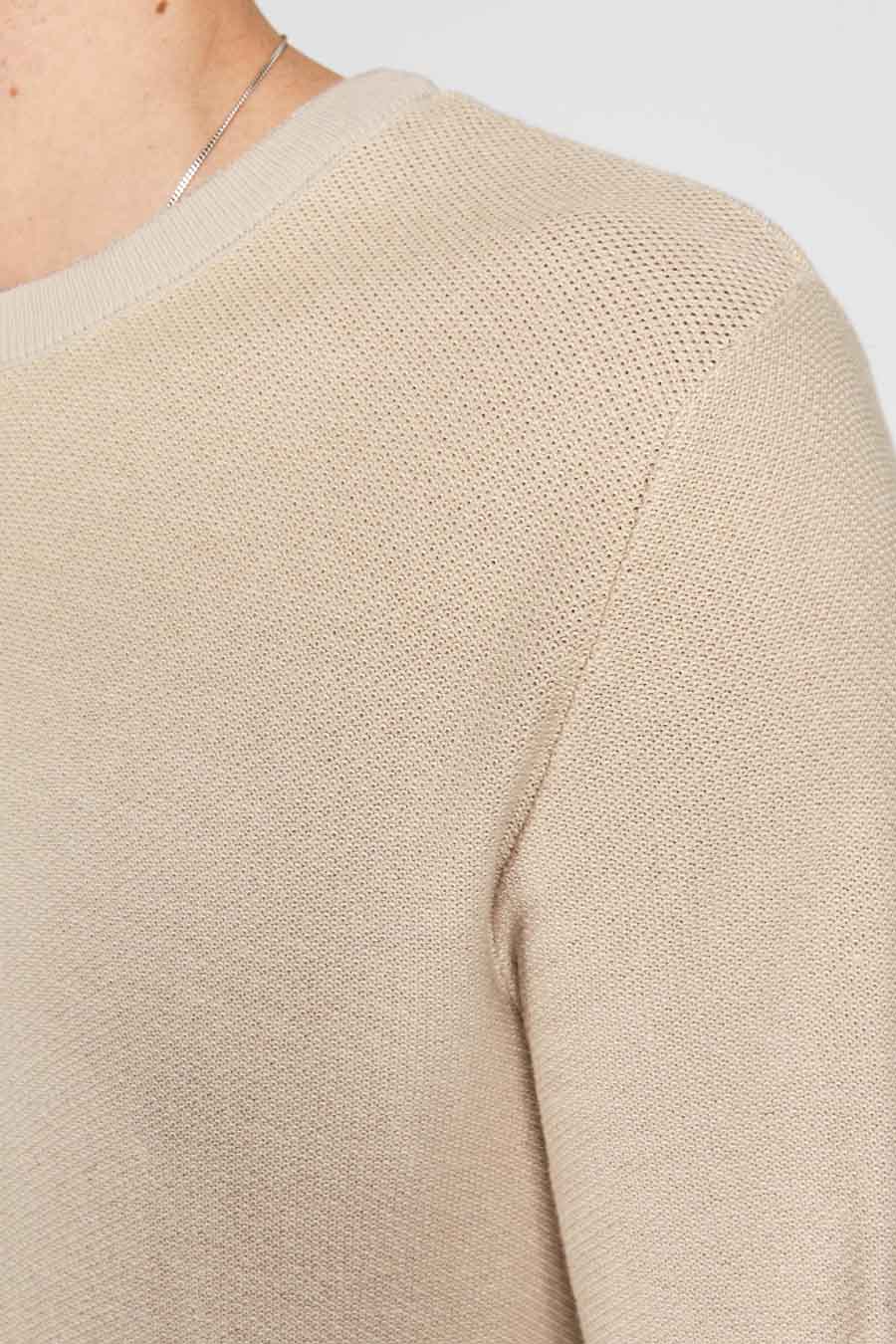 Trui met ronde hals Beige - CORE BY JACK & JONES