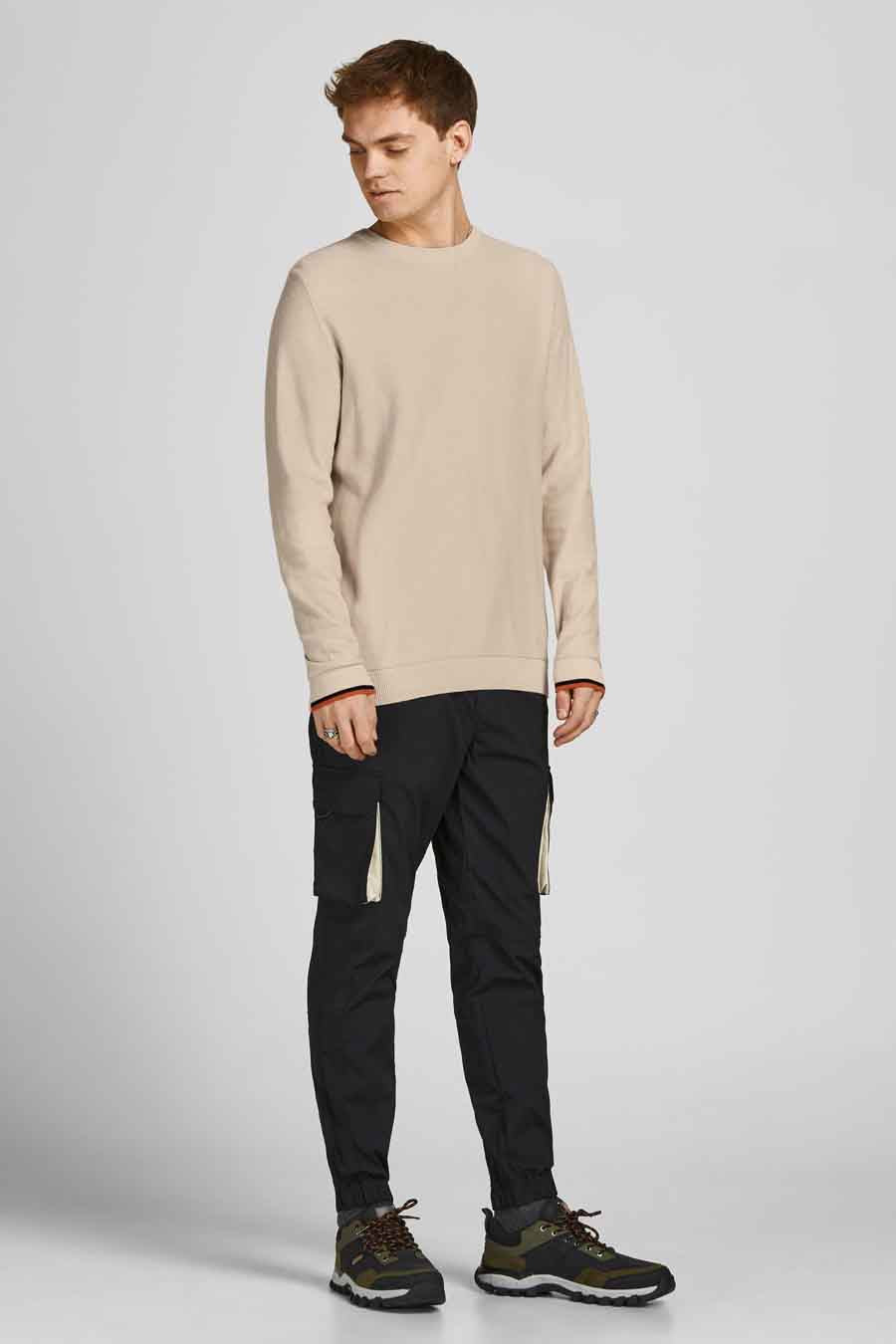 Trui met ronde hals Beige - CORE BY JACK & JONES