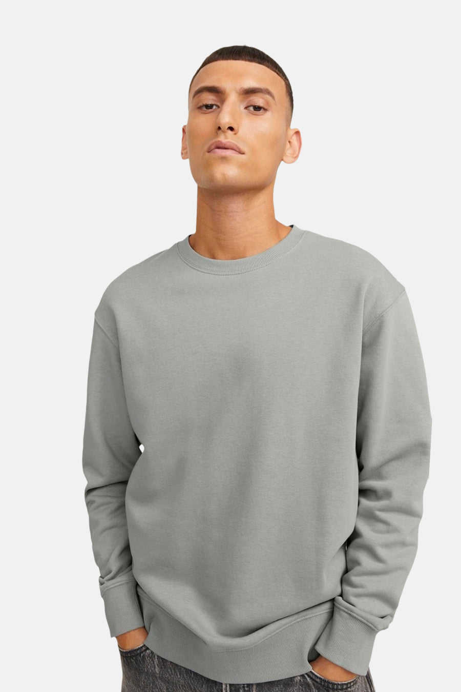 Sweater met ronde hals Grijs - ORIGINALS BY JACK & JONES