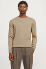Trui met ronde hals Beige - PREMIUM BLUE by JACK & JONES