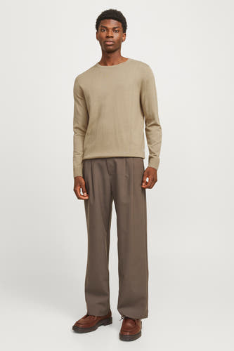 Trui met ronde hals Beige - PREMIUM BLUE by JACK & JONES