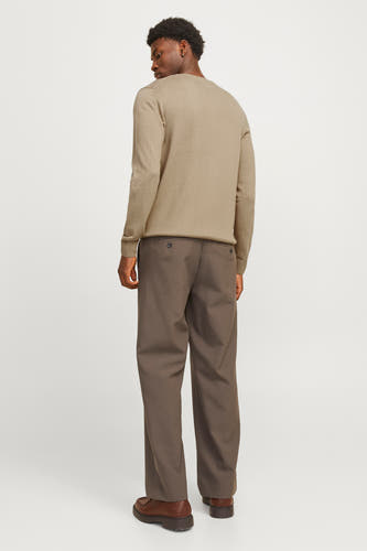 Trui met ronde hals Beige - PREMIUM BLUE by JACK & JONES