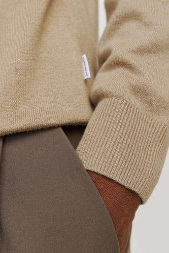 Trui met ronde hals Beige - PREMIUM BLUE by JACK & JONES
