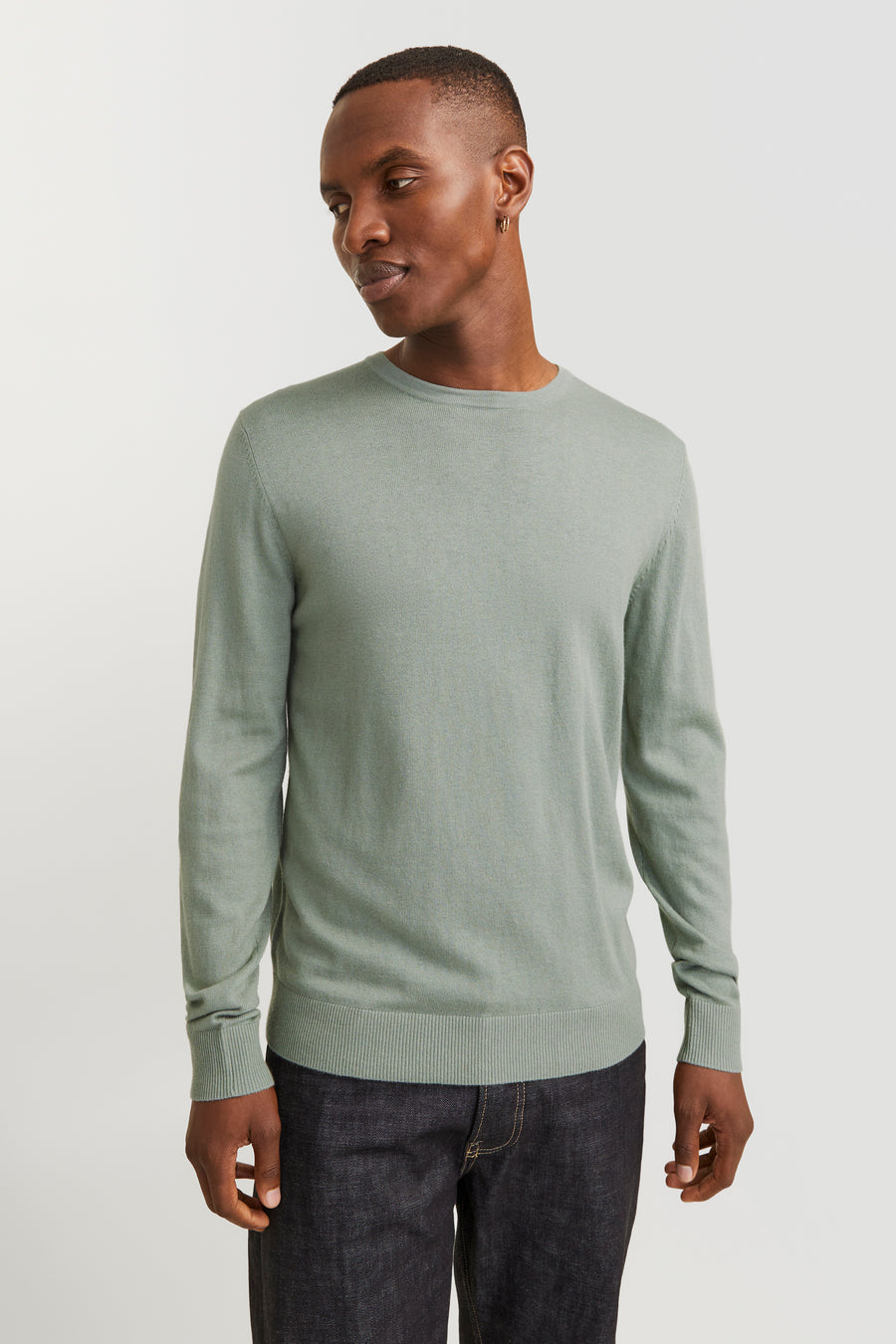 Trui met ronde hals Groen - PREMIUM BLUE by JACK & JONES