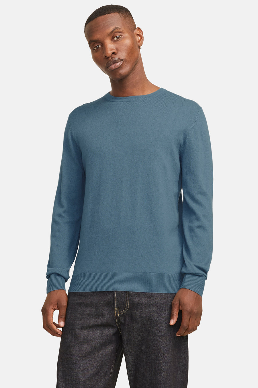 Trui met ronde hals Blauw - PREMIUM BLUE by JACK & JONES