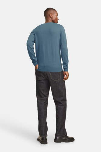 Trui met ronde hals Blauw - PREMIUM BLUE by JACK & JONES