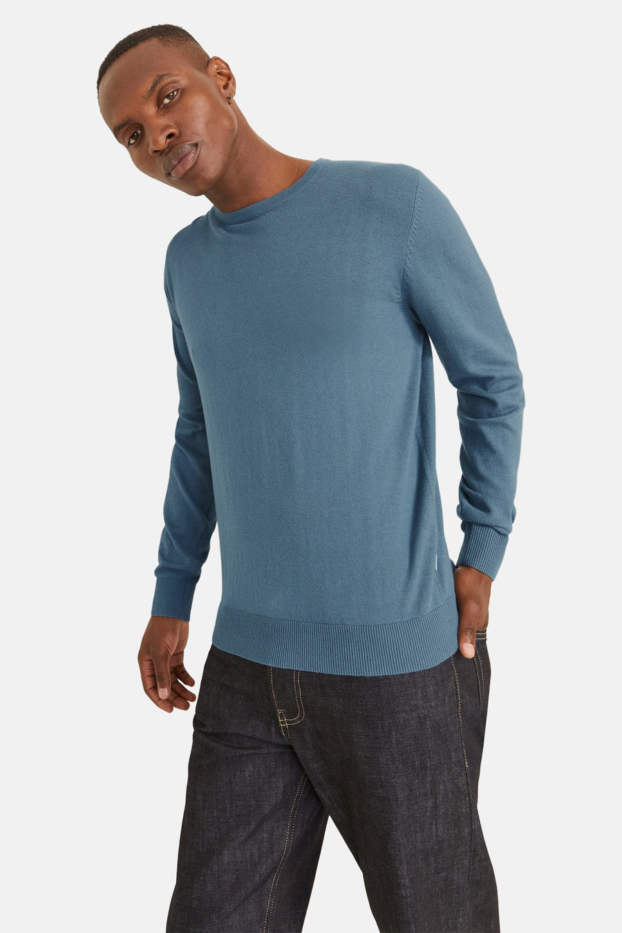 Trui met ronde hals Blauw - PREMIUM BLUE by JACK & JONES