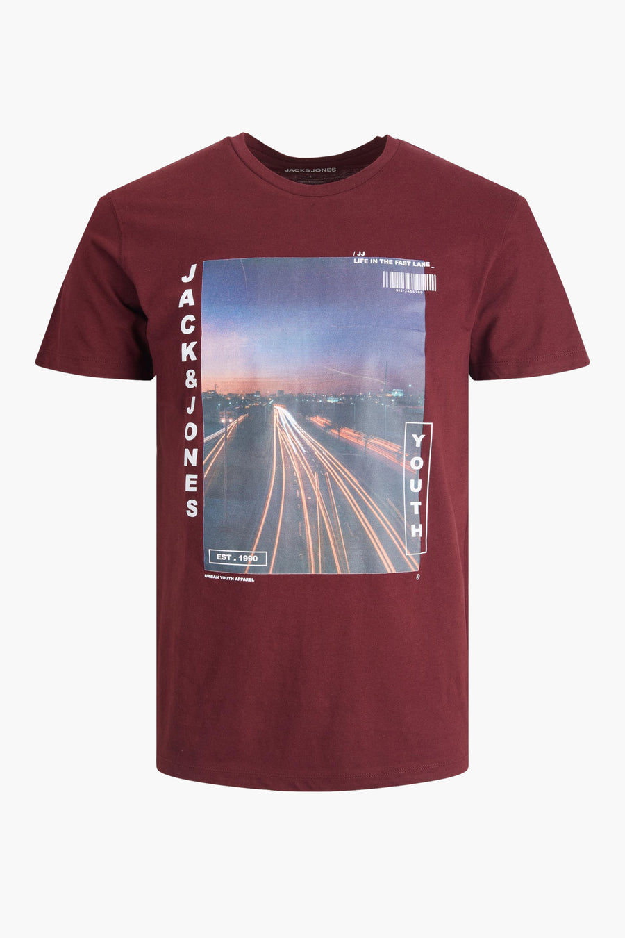 T-shirt (korte mouwen) Bordeaux - ORIGINALS BY JACK & JONES