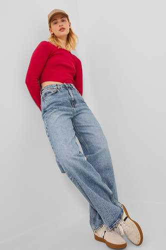 Jeans wide Mid blue denim - JJXX