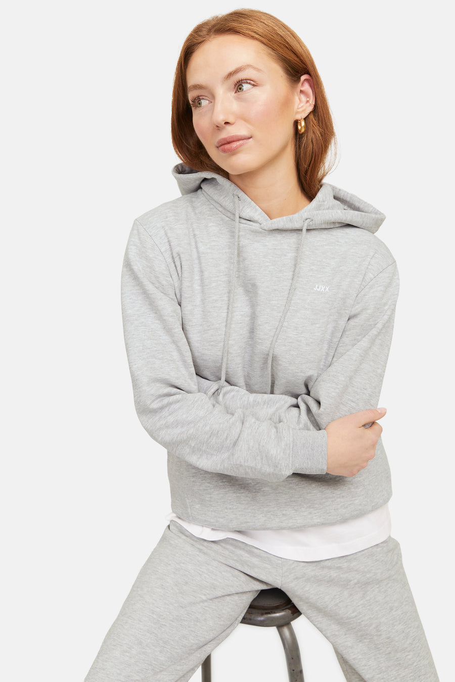 Sweater met kap Grijs - JJXX
