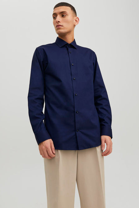 Hemd (lange mouwen) Blauw - PREMIUM by JACK & JONES