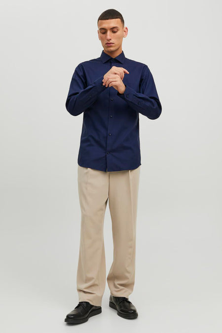 Hemd (lange mouwen) Blauw - PREMIUM by JACK & JONES