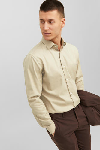 Hemd (lange mouwen) Beige - PREMIUM by JACK & JONES