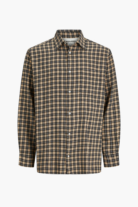 Hemd (lange mouwen) Bruin - ORIGINALS BY JACK & JONES