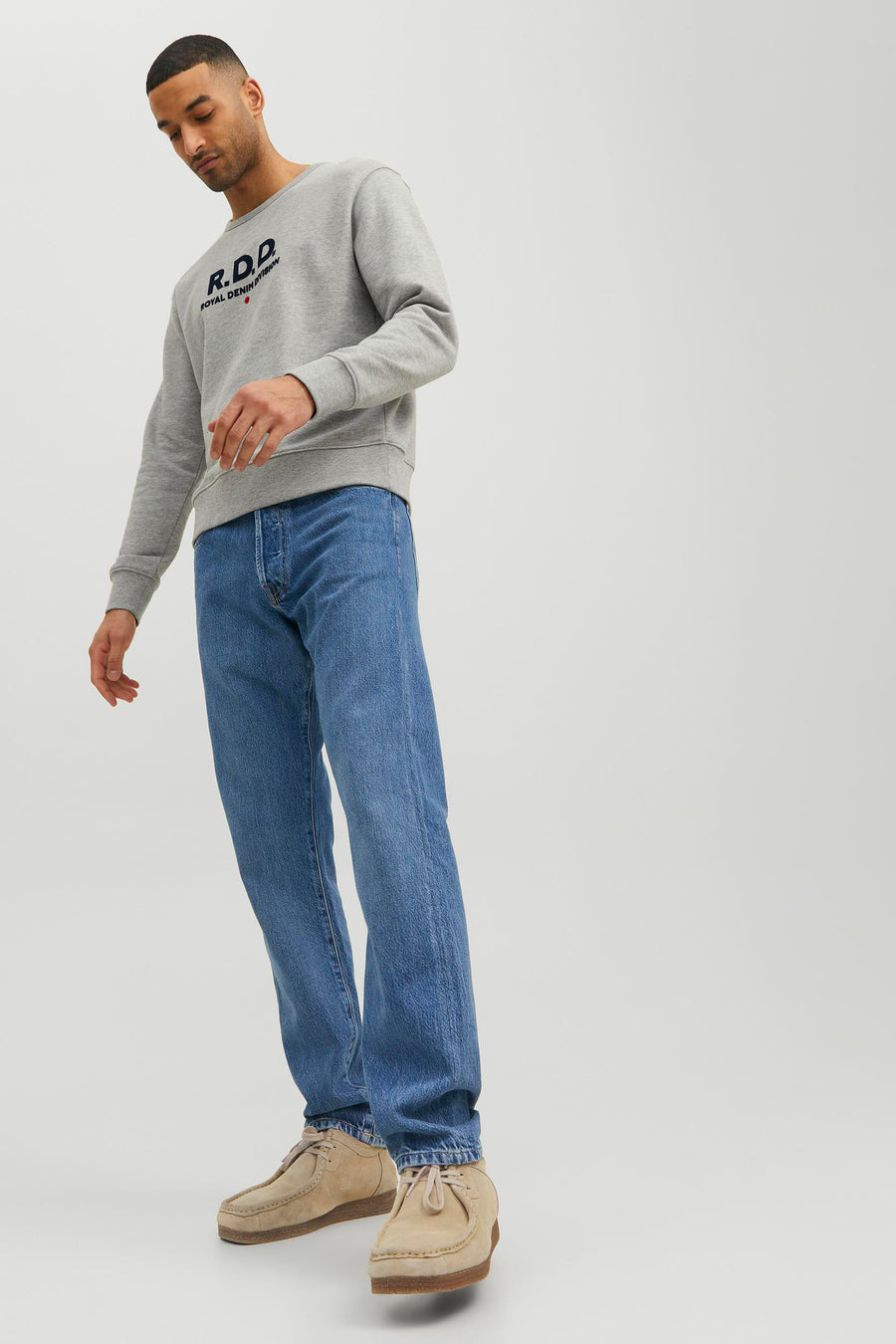 Jeans straight Light blue denim - Royal Denim Divison