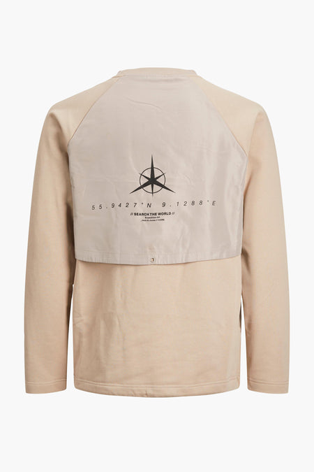 Sweater met ronde hals Beige - CORE BY JACK & JONES