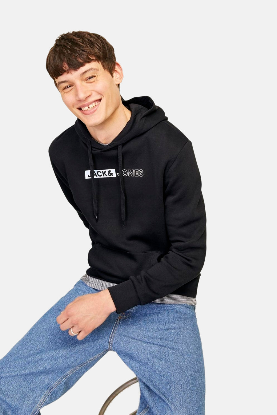 Sweater met kap Zwart - CORE BY JACK & JONES