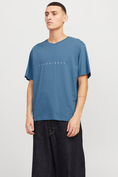 T-shirt (korte mouwen) Blauw - ORIGINALS BY JACK & JONES