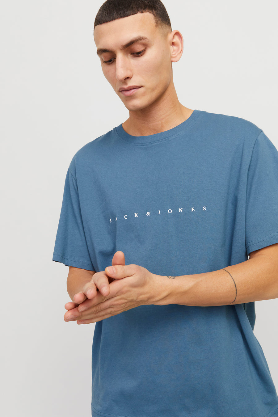 T-shirt (korte mouwen) Blauw - ORIGINALS BY JACK & JONES