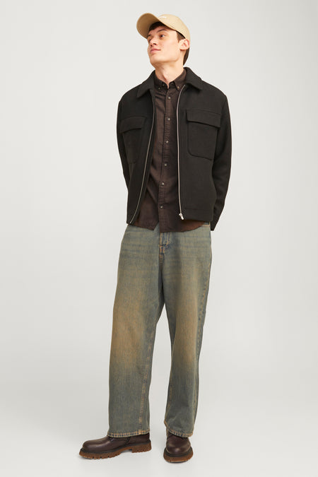 Hemd (lange mouwen) Bruin - ORIGINALS BY JACK & JONES