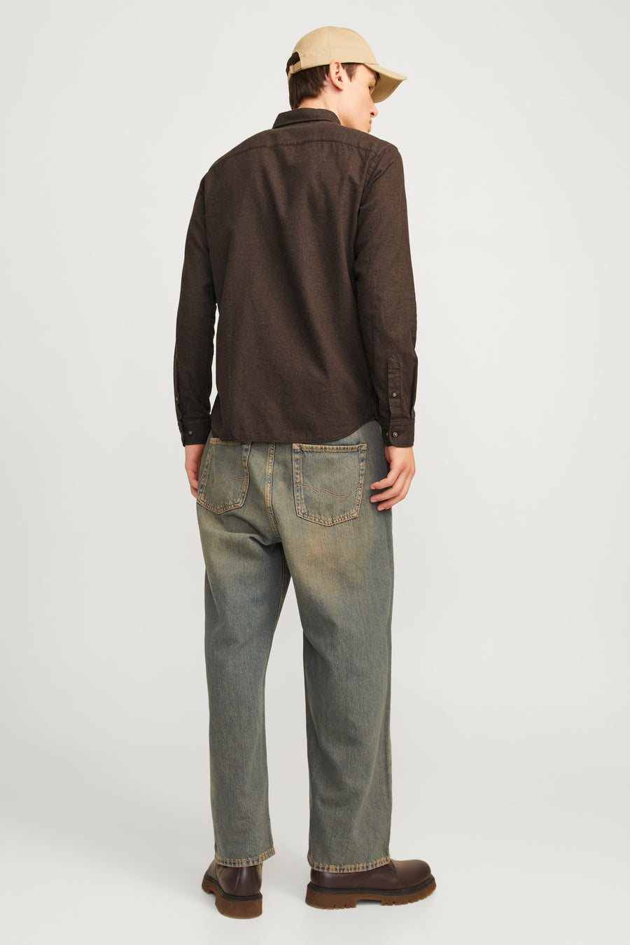 Hemd (lange mouwen) Bruin - ORIGINALS BY JACK & JONES