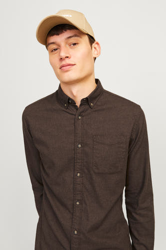 Hemd (lange mouwen) Bruin - ORIGINALS BY JACK & JONES